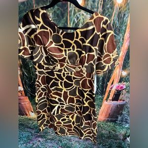Becky & Max New York vintage giraffe print dress